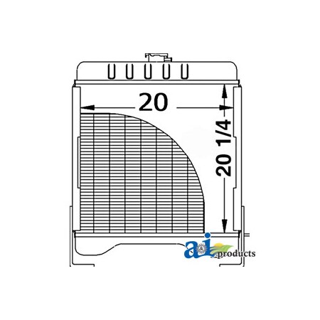 A & I Products Radiator 37" x27" x11" A-237992A3